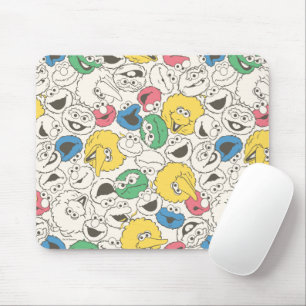 Sesame Street Freunde   Big Head Core Muster Mousepad
