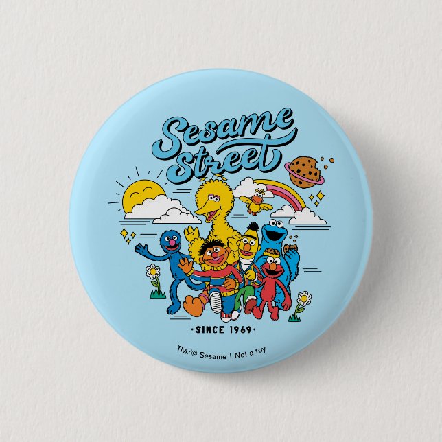 Sesame Street | Freunde seit 1969 Button (Vorderseite)