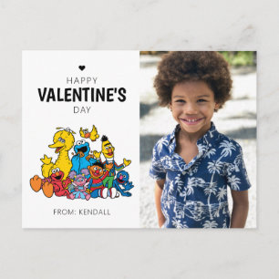 Sesame Street Freunde Valentinstag Postkarte