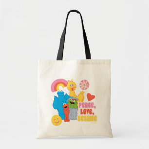 Sesame Street Frieden, Liebe, Sesame Tragetasche