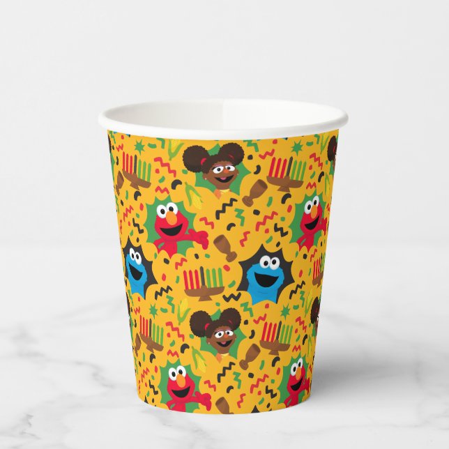 Sesame Street Kwanzaa Pattern Pappbecher (Links)