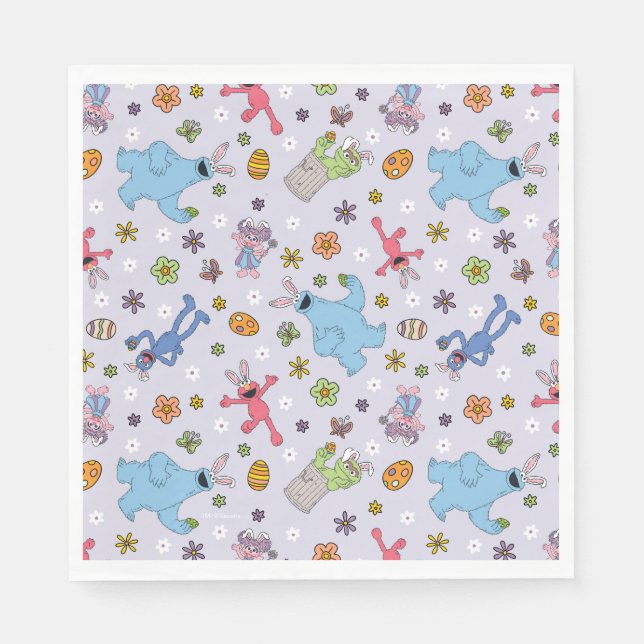 Sesame Street Oaster Bunny Pattern Serviette (Vorderseite)