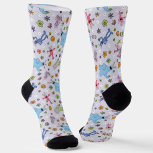 Sesame Street Oaster Bunny Pattern Socken