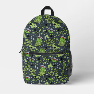 Sesame Street   Oscar das Griesgram-Wortmuster Bedruckter Rucksack