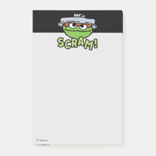 Sesame Street Oscar der Miesepeter Verschwinde! Post-it Klebezettel