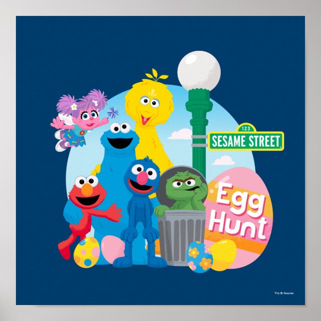 Sesame Street Ostereier Hunt Poster (Vorne)