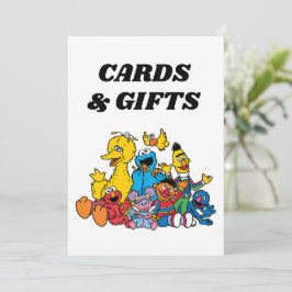 Sesame Street Pals 1. Geburtstagskarte & Geschenks Einladung
