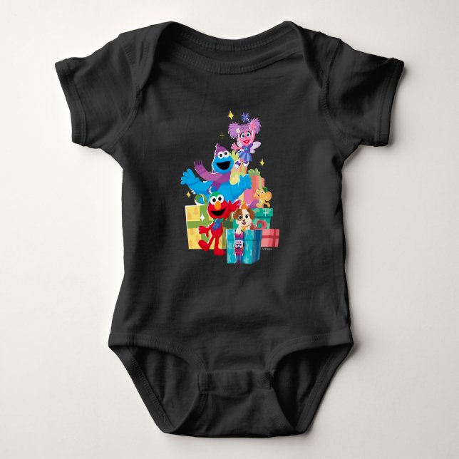 Sesame Street Pals and Presents Baby Strampler (Vorderseite)