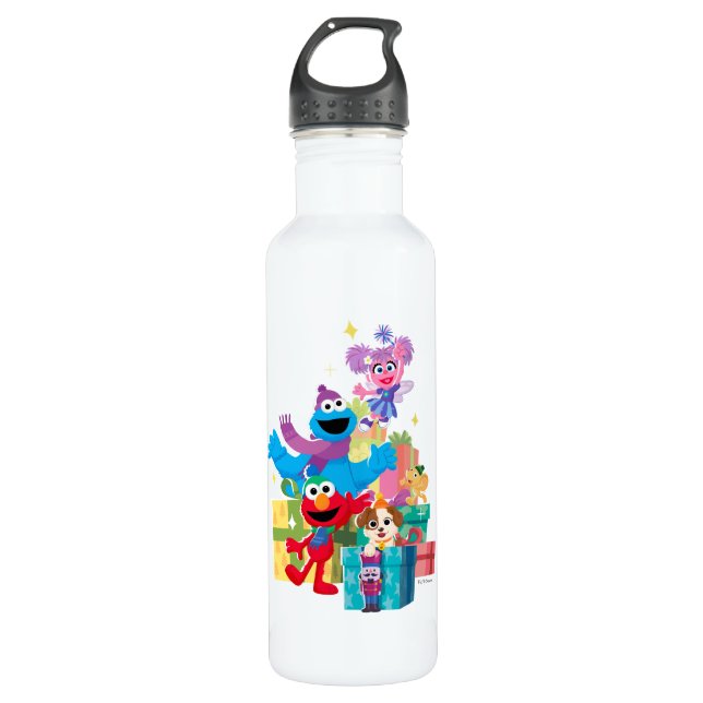 Sesame Street Pals and Presents Edelstahlflasche (Vorderseite)