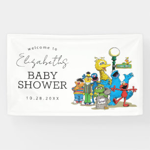 Sesame Street Pals Baby Dusche Willkommen Banner