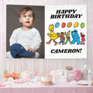 Sesame Street Pals Balloons Birthday Banner