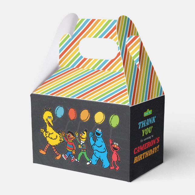 Sesame Street Pals | Birthday Balloons Fevor Box Geschenkschachtel (Vorderseite)