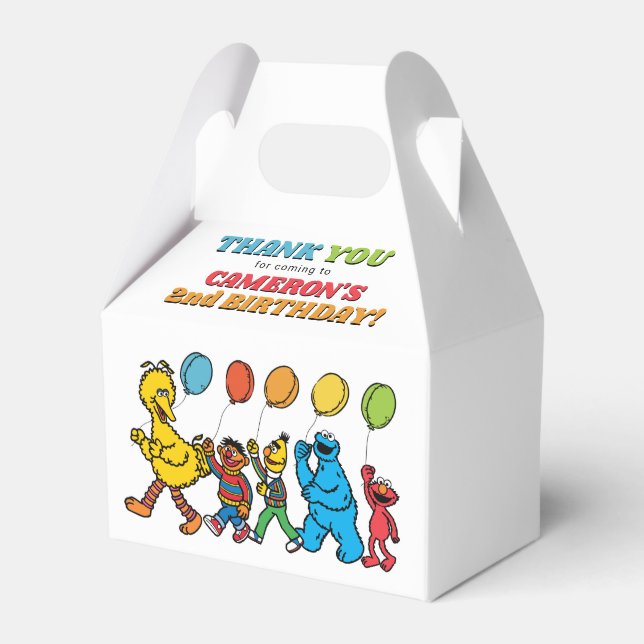 Sesame Street Pals | Birthday Balloons Geschenkschachtel (Rückseite)