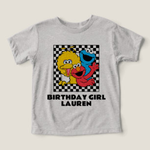 Sesame Street Pals Checkered Birthday Mädchen