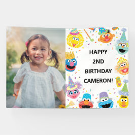 Sesame Street Pals Confetti Birthday Foto Banner