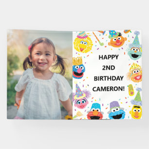 Sesame Street Pals Confetti Birthday Foto Banner