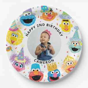 Sesame Street Pals Confetti Birthday Pappteller
