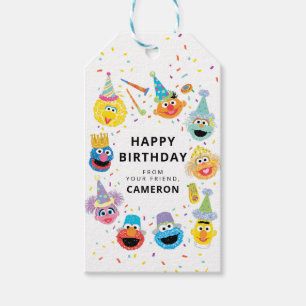 Sesame Street Pals Confetti Happy Birthday Geschenkanhänger