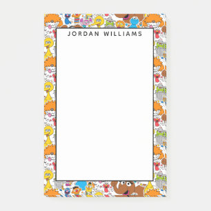 Sesame Street Pals Doodley Pattern Post-it Klebezettel