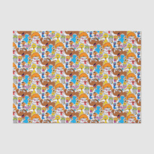 Sesame Street Pals Doodley Pattern Seidenpapier