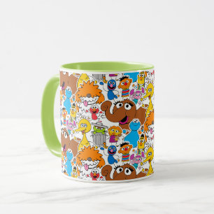 Sesame Street Pals Doodley Pattern Tasse