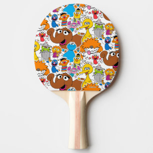 Sesame Street Pals Doodley Pattern Tischtennis Schläger