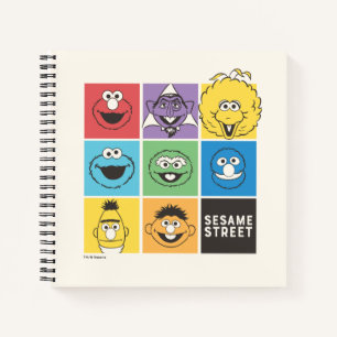 Sesame Street Pals Farbblöcke Notizbuch