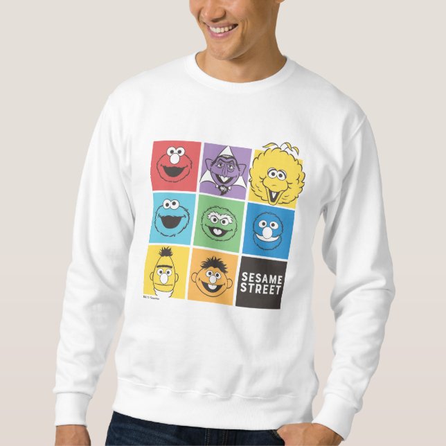 Sesame Street Pals | Farbblöcke Sweatshirt (Vorderseite)