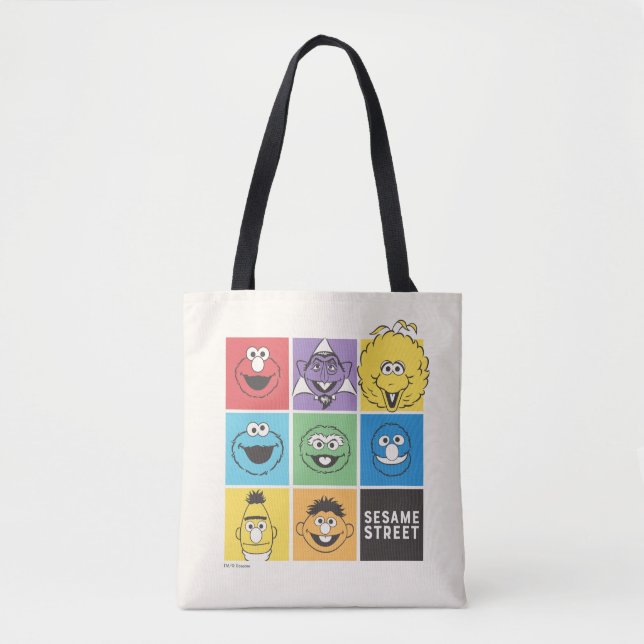Sesame Street Pals | Farbblöcke Tasche (Vorderseite)