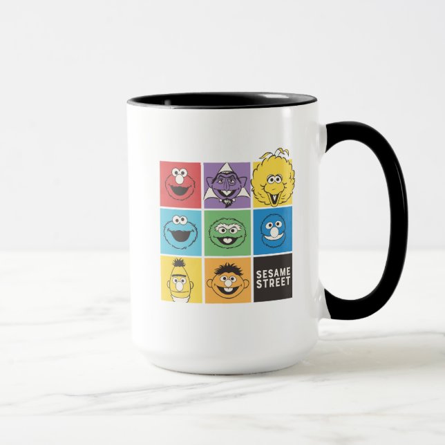 Sesame Street Pals | Farbblöcke Tasse (Rechts)
