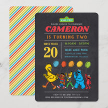 Sesame Street Pals | Khalkboard Balloons Geburtsta