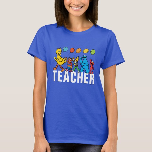 Sesame Street Pals | Party Balloons Lehrer T-Shirt (Vorderseite)