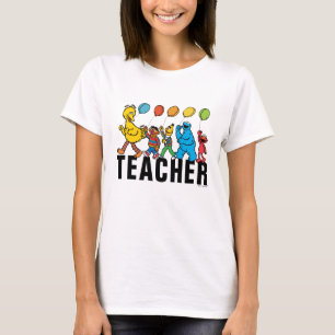 Sesame Street Pals Party Balloons Lehrer T-Shirt
