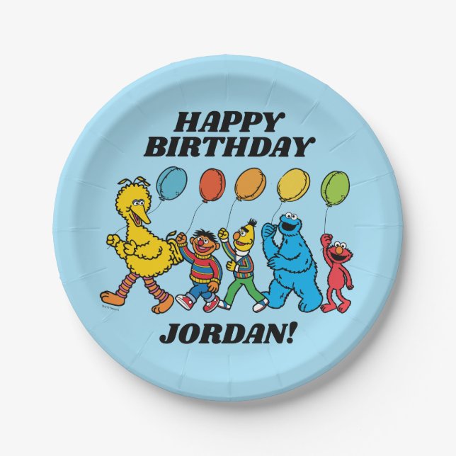Sesame Street Pals | Party Balloons Pappteller (Vorderseite)