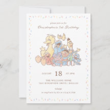 Sesame Street Pals Watercolor Confetti Birthday