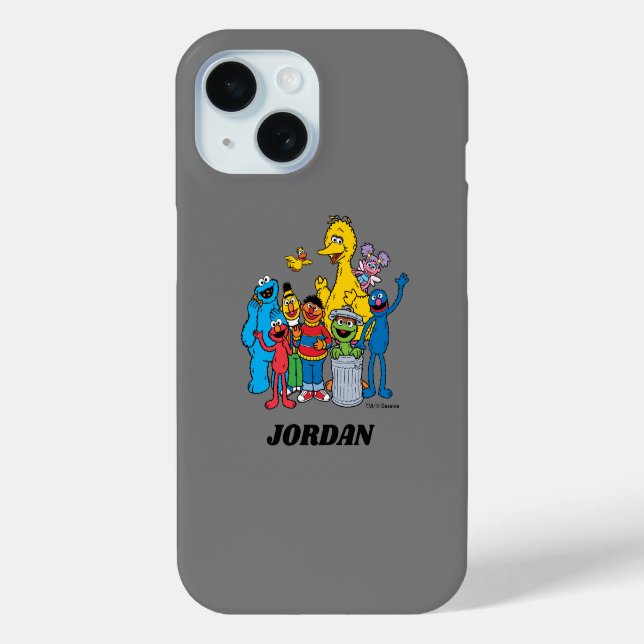 Sesame Street Pals Waving Case-Mate iPhone Hülle (Rückseite)