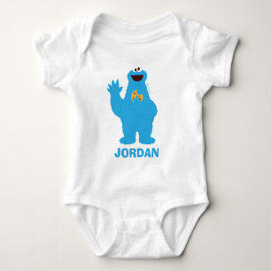 Sesame Street   Personalisierter Cookie Monster Baby Strampler
