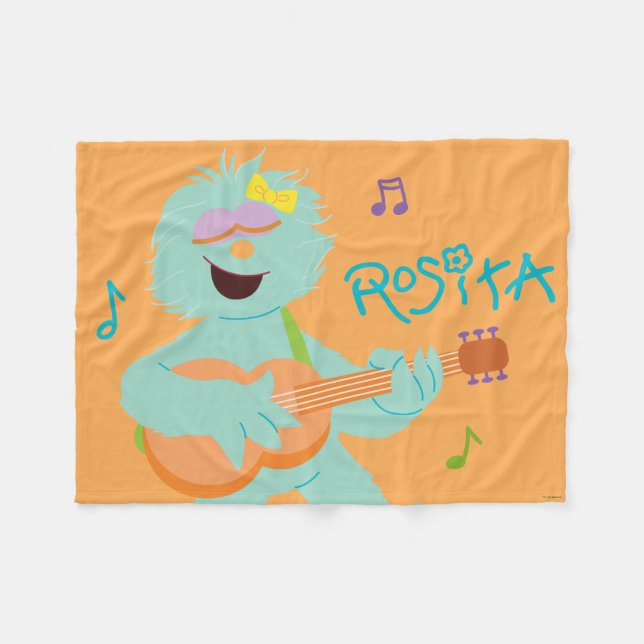 Sesame Street | Rosita Playing Guitar Fleecedecke (Vorderseite (Horizontal))