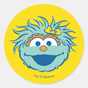 Sesame Street   Rositas Lächeln Runder Aufkleber