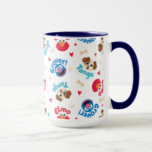 Sesame Street   Tango, Elmo und Grover Muster Tasse
