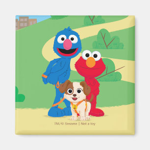 Sesame Street Tango mit Grover & Elmo Magnet