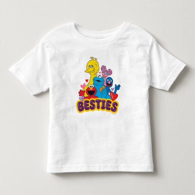 Sesame Street Valentine Besties Kleinkind T-shirt (Vorderseite)