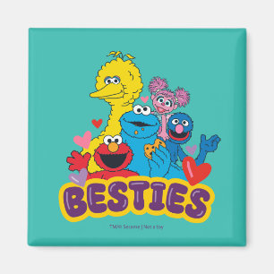 Sesame Street Valentine Besties Magnet