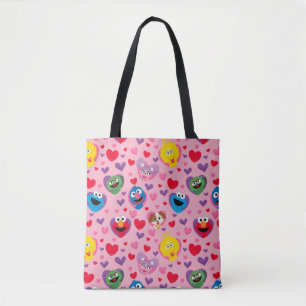 Sesame Street Valentine Hearts Pattern Tasche