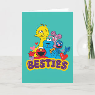 Sesame Street Valentinstag-Beste Freunde Feiertagskarte