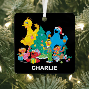 Sesame Street   Weihnachtsfreunde Ornament Aus Metall