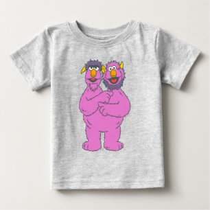 Sesame Street Zwei-Köpfe-Monster Baby T-shirt