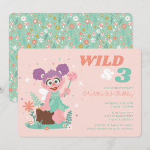 Sesamstraße - Abby Cadabby Wild & Three Einladung