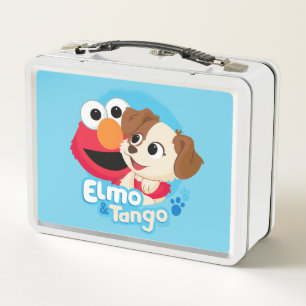 Sesamstraße Abzeichen Elmo & Tango Metall Brotdose