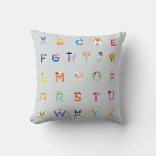 Sesamstraße | Alphabet - Buchstaben Kissen (Vorderseite)